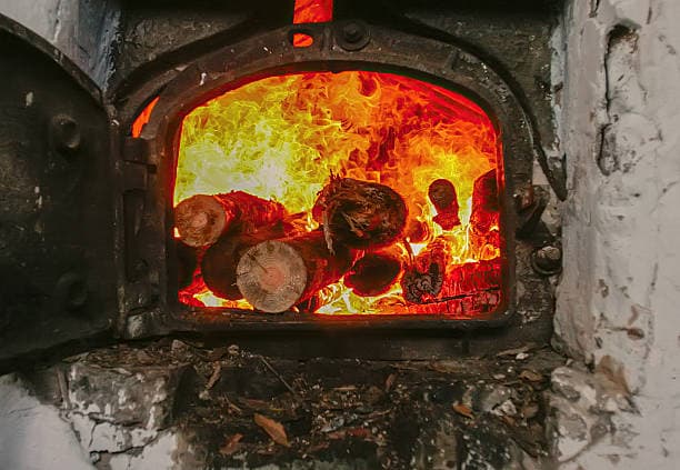 Wood-Burning Fireplace